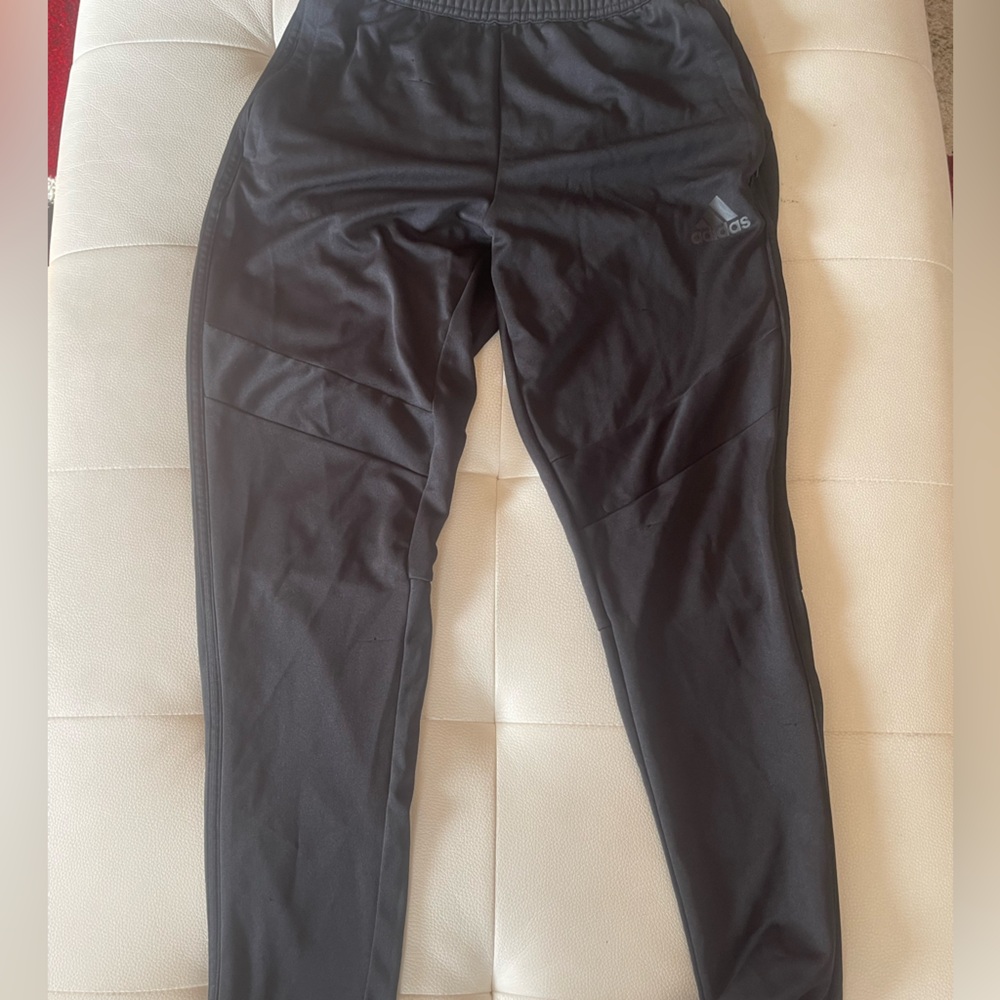 Black on black adidas sweatpants